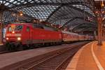 120 152-4 am CNL 455  Jan Kiepura  /  Kopernikus  in K�ln Hbf am 26.07.2011