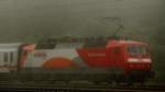 Lokportrait der 120 112-8, M�rklin, aufgenommen im Fr�hnebel des 12.06.12, bei der Durchfahrt durch Neuoffingen.