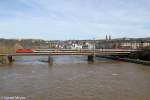 Die 120 141-7 auf der Moselbr�cke in Koblenz am 14,04,13