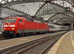 120 156-5 am EC120 nach Kiel in K�ln Hbf.