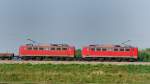 140 837-6 + 140 797-2, aufgenommen am 13.05.11, kurz vor Burgau.