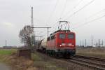 Die 140 861-6 in Porz-Wahn am 08,03,12