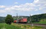 140 528-1 mit dem GC 62555 von Mannheim nach Landshut am 13.07.2013 bei Uhingen(Fils).