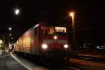 In R�desheim ist meinen Abschiedsfahrt mit 143 819-1 am 11.12.2010.
