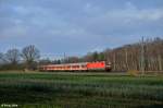 143 348-1 mit der RB 21169 (Itzehoe - Hamburg-Altona) am 13.12.2014 bei Halstenbek.