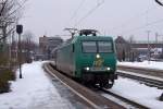 Rail4Chem 145 CL-005 steht mit einen Sonderzug im Bahnhof Hamburg-Harburg.