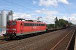 Die 151 169-0 in Schwelm West am 19,07,11
