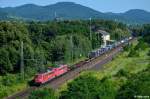 151 160-9 und 151 068-4 mit dem KT 40556 von Verona nach Rotterdam am 07.07.2013 in Bonn-Oberkassel.