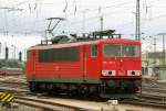155 175-3, aufgenommen am 15.05.10, bei der Ausfahrt aus Treuchtlingen.
