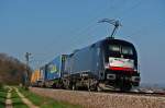 Frisch gewaschen und / oder lackiert kam 182 537 mit einem TXL LKV-Zug durch Paindorf gefahren.