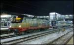 183 001-7 (VBG)  175 Jahre Deutsche Eisenbahn  in Regensburg-Hbf am 6.12.2012.