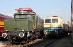 E93 07 neben 184 003-2 im DB Museum Koblenz am 21.05.2011