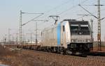 RAILPOOL´s 185 671-5 kurz vor Porz Wahn am 22.03.2011
