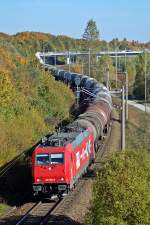 In M�nchen Nord konnte die 185 588 mit ihrem Kesselzug fotografiert werden.