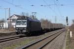 Die 185 557-6 in Ratingen Lintorf am 07,03,11