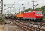 185 084-1 mit Voith Gravita und Kesselzug in Gremberg am 21.06.2011