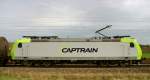 Portrait 185 549-3, Captrain, aufgenommen am 21.04.12 bei Treuchtlingen.