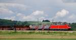 185 167-4, aufgenommen am 13.06.12, kurz nach Burgau.