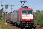 Die 185 595-6 in K�ln Wahn am 27,07,09 