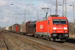 Die 185 208-6 in Ratingen Lintorf am 04,03,10