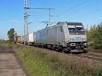 185 674-0 der Rurtalbahn/RAILPOOL in Porz Wahn am 21.10.2010