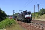 Die ES 64 F4-212 in Frankfurt (Oder) Rosengarten am 02.08.2013 