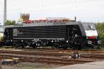 Die ES 64 F4-459 ist das neuste mitglied in der MRCE Flotte und ist abgestellt in M�nchengladbach Hbf , am 03,10,09