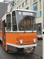 KT4D - Tw 482 - Stirnansicht in der Schleife Am Kupfergraben in Berlin-Mitte, November 2007