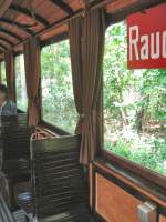Im Beiwagen 808 w�hrend der Fahrt nach Rahnsdorf, 10.5.2009