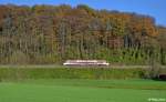 643 228-9  VT 1001  als S28 (Mettmann-Stadtwald - Kaarster See) am 24.11.2014 zwischen Erkrath Nord und Düsseldorf Gerresheim.