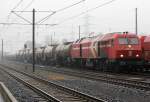 DE13 der HGK bei der Ankunft mit Kesselzug in Br�hl Vochem am 24.02.2011