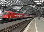 185 582-4 an einem M�ller Touristik Partyzug 4 in K�ln Hbf am 19.09.2010