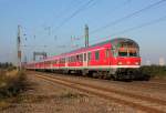 Der RB48 , geschoben von 111 009-7 , bei Br�hl am 28.10.2012