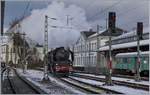 Der Fussweg von Lago-Brücke bis zum Bahnhof dauerte länger als der flinke Rangiervorgang der SNCF 241-A-65 so dass ich sie nicht wie erst erhofft mit dem Konzil Gebäude fotografieren konnte.
9. Dez 2017