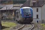 X 73755 bei der Ausfahrt aus Morteau.