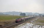 1116 221-1 und 1116 217-9 mit dem RJ 560/160 von Wien nach Bregenz/Z�rich am 03.04.2013 bei Weng.