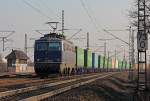 1142 635-0 mit Containerzug am 04.03.2011 hinter Porz Wahn