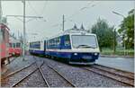 Als Testfahrt für eine künftige Gruppenreise ab Blonay unternahm der damals  **** Superpanoramic Express  genannte Zug via Chamby nach Blonay.