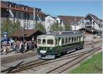  Il était une fois... les années 40 / Es war einmal: die 40er Jahre  - Eine Reise in die Vergangenheit, mit dem damals neuen GFM Ce 4/4 131 (Baujahr 1943) und einer äussert interessanten  Rundreise : Chaulin - Cornaux - Chamby - Chaulin. Das Bild zeigt den Ce 4/4 131 von GFM Historique in Blonay.

10. September 2022