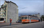 Bierlisi statt Bipperlisi. 

Be 4/4 104 an der Endhaltestelle in Solothurn. Februar 2026.