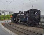 50 Jahre Blonay - Chamby; Mega Steam Festival: Die BFD HG 3/4 N° 3 der B-C und die FO HG 3/4 N° 4 der Dampfbahn Furka Bergstrecke rangieren in Vevey.