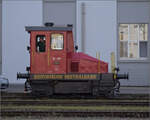 Historische Seethalbahn in Aktion.

Die Spitzmaus, Rangiertraktor Tm I 465 in Hochdorf. September 2024.