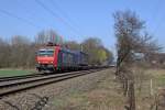 Die SBB 482 026-2 in Ratingen Lintorf am 22,03,12
