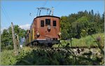  BERNE EN FETE  bei der Blonay Chamby Museumsbahn - die BOB HGe 3/3 N° 29, welche 1926 als letzte Lok den 1913/14 gelieferten an Vorgängerloks zur BOB kam und hier nun bei der B-C eine neuen