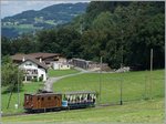 Dei BOB HGe 3/3 29 mit  einem Tessiner Sommerwagen an der Waadländer Riviera - 1.