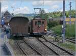  Nostalgie & Vapeur 2021  /  Nostalgie & Dampf 2021  - so das Thema des diesjährigen Pfingstfestivals der Blonay-Chamby Bahn; die BOB HGe 3/3 29 rangiert in Blonay.