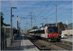 Ein SBB RABe 560  Domino  auf der Fahrt von Biel/Bienne nach Delle bei der Durchfahrt in Biel/Bienne Bözingenfeld/Champs-de-Boujean.