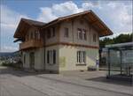 Der Bahnhof Worb SBB im gleichnamigen Ortsteil.