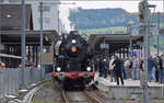 150 Jahre Emmentalbahn. 

In Malters muss 141-R-1244 erst einmal auf zwei sich kreuzende Regelz�ge warten. Mai 2025.
