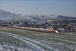 TGV-Lyria 4721 muss wegen Versp�tung zur Strafe �ber den B�zberg.